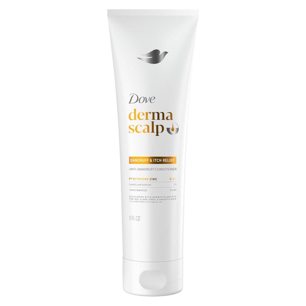 imageDove Derma Scalp Conditioner 1 ct Dandruff amp Itch Relief for 100 FlakeFree amp Smooth Hair with Niacinamide amp Glycerin 9 oz