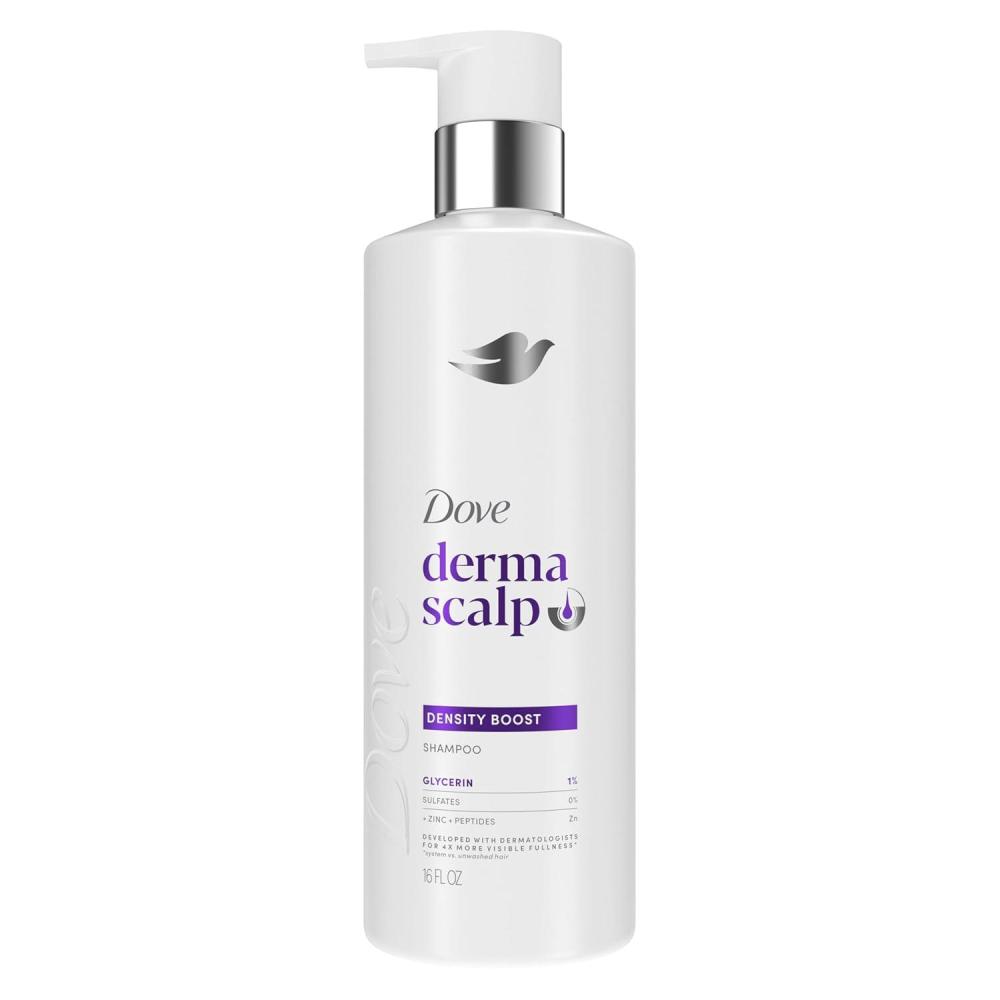 imageDove Derma Scalp Density Boost Shampoo 1 ct With Glycerin Sulfates And Zinc Peptides For Hair Loss And Breakage 16 oz
