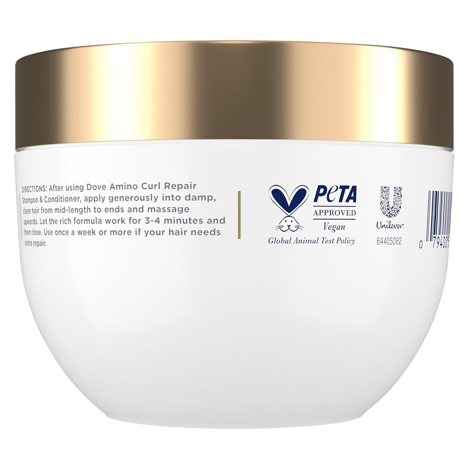 imageDove Hair Amino Curl Repair 10in1 Cream Mask for Curly Coily Hair with Bio Protein Care Technology and Amino Jojoba Oil 92 fl oz92 Fl Oz Pack of 1