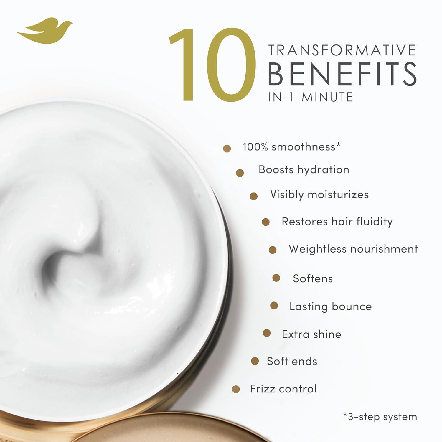 imageDove Hair Amino Curl Repair 10in1 Cream Mask for Curly Coily Hair with Bio Protein Care Technology and Amino Jojoba Oil 92 fl oz92 Fl Oz Pack of 1