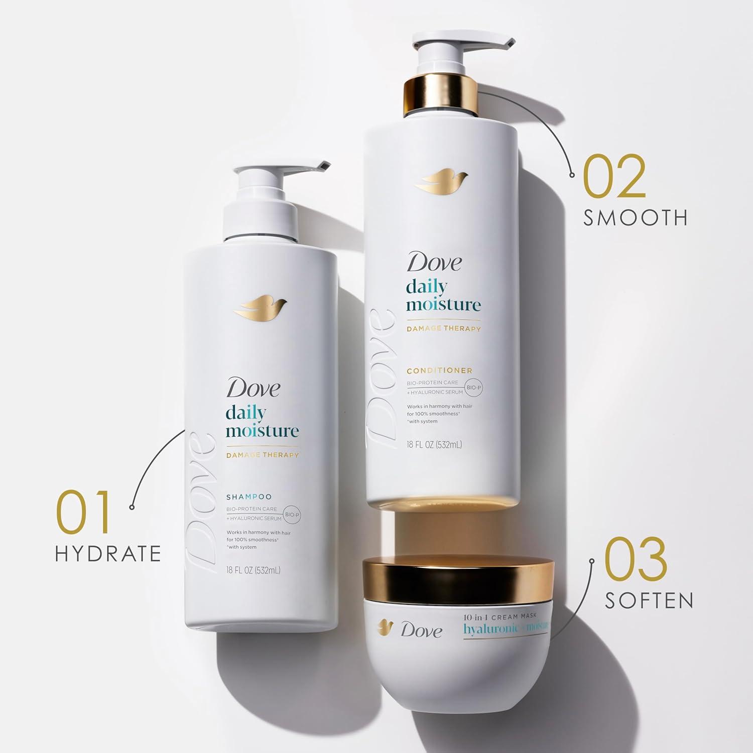 imageDove Hair Amino Curl Repair 10in1 Cream Mask for Curly Coily Hair with Bio Protein Care Technology and Amino Jojoba Oil 92 fl oz92 Fl Oz Pack of 1