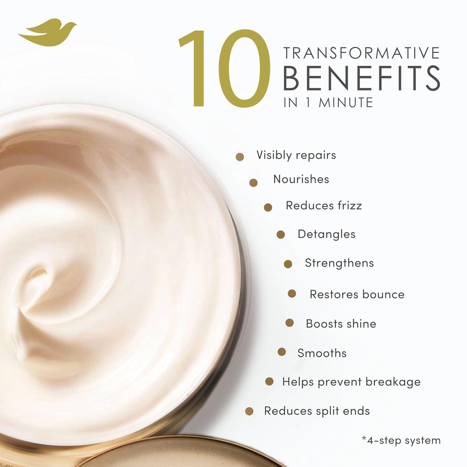 imageDove Hair Amino Curl Repair 10in1 Cream Mask for Curly Coily Hair with Bio Protein Care Technology and Amino Jojoba Oil 92 fl oz92 Fl Oz Pack of 2