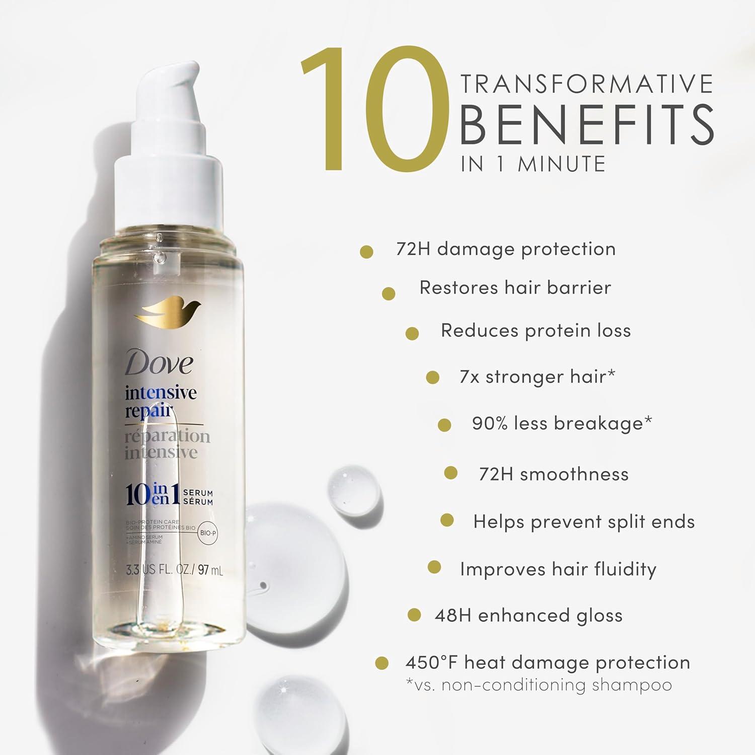 imageDove Intensive Repair Amino Serum for Damaged Hair with BioProtein Care Technology 33 ozIntensive Repair