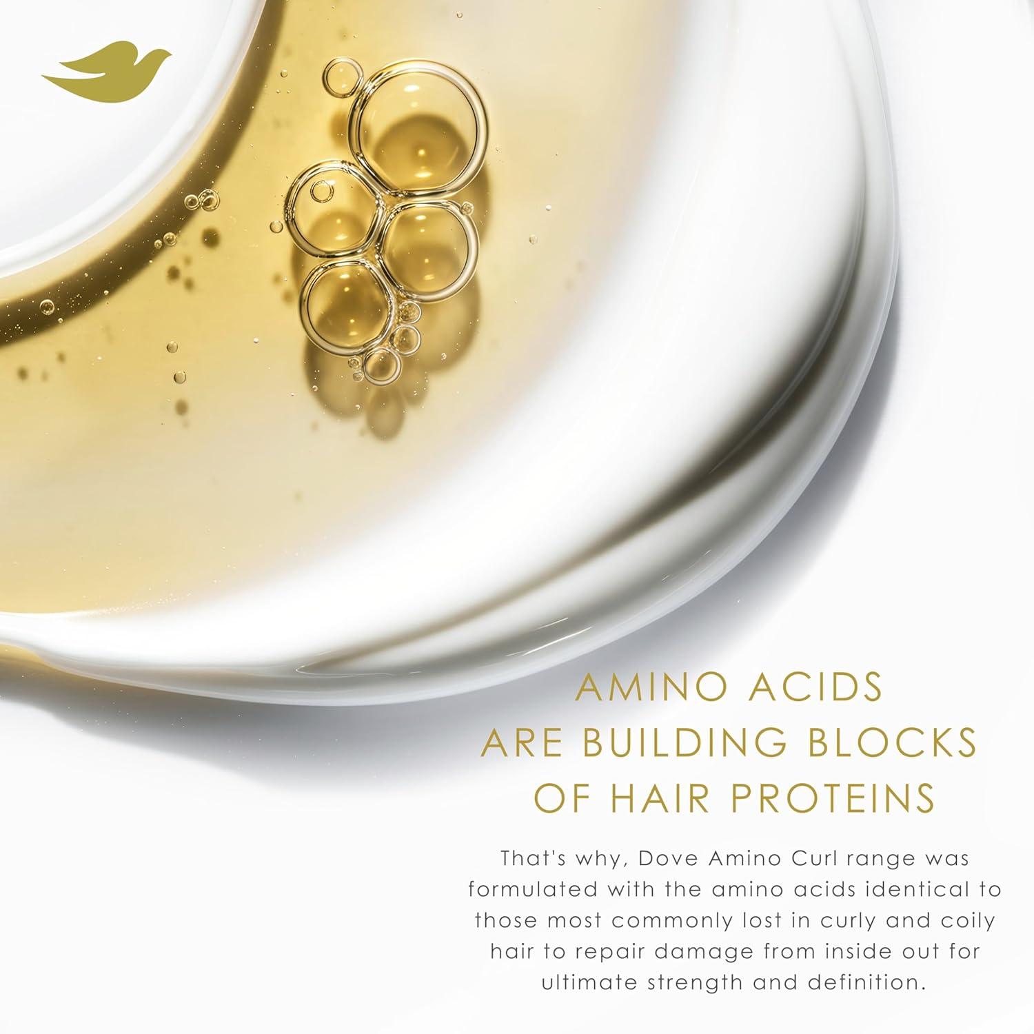 imageDove Shampoo Conditioner amp Mask Amino Curl Regimen Pack 4 Pk for Curly Coily Hair with BioProtein Care Technology Amino amp Jojoba Oil