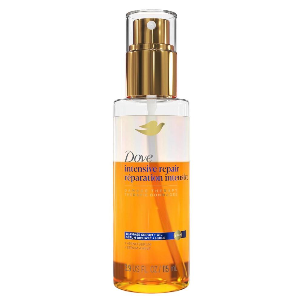 imageDove Damage Therapy Intensive Repair with Amino Serum BiPhase Serum Oil Hair Spray for Shine Frizz Control and Split Ends 39 oz
