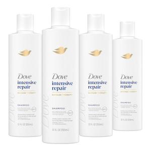 Dove Shampoo 4 Pack Intensive Repair for Damaged Hair with Bio-Protein Care Technology and Amino Serum 28 Fl Oz(Fragranced)
