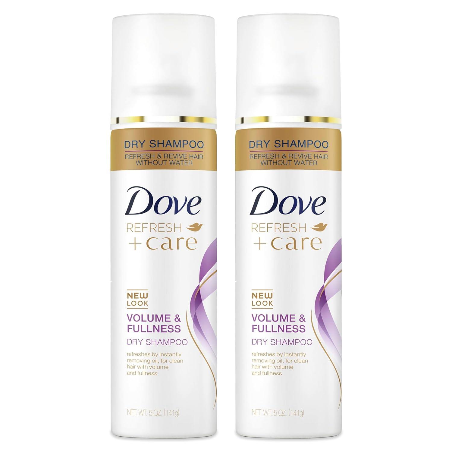 imageDove Dry Shampoo Spray Volume amp Fullness Absorbs Oil to Refresh Hair Without Washing 5 oz 2PackFragranced
