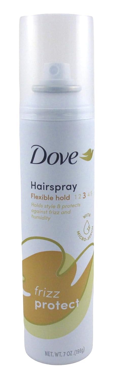 imageDove Flexible Hold Hairspray 6 ct Protect MicroMist for Longlasting Hold Protection Against Humidity Allday Flexible Hold for 24H Frizz Control 55 ozClean Scent