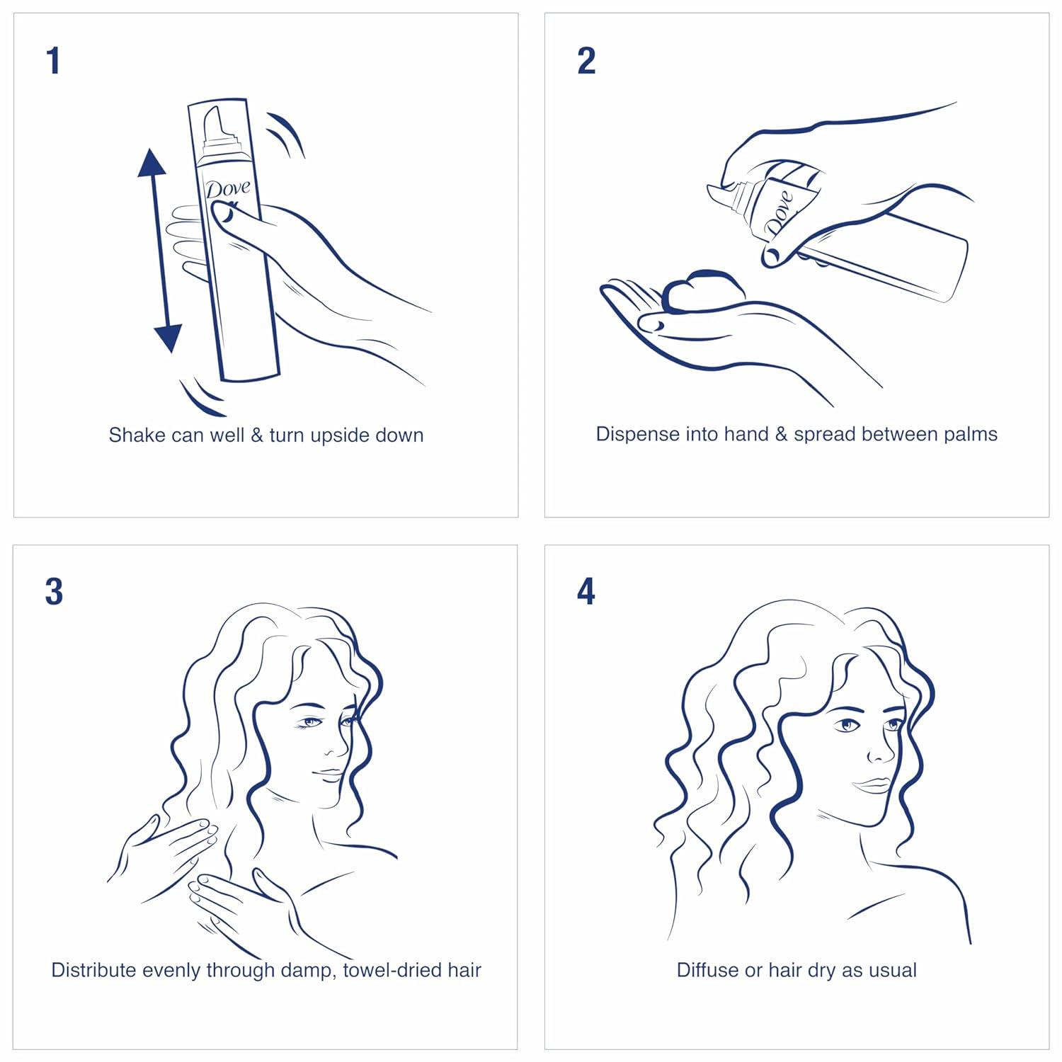 imageDove STYLEcare Curls Defining Mousse Soft Hold 7 ozClean Scent