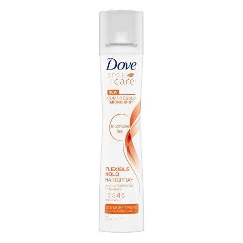 imageDove Flexible Hold Hairspray 6 ct Protect MicroMist for Longlasting Hold Protection Against Humidity Allday Flexible Hold for 24H Frizz Control 55 ozClean Scent