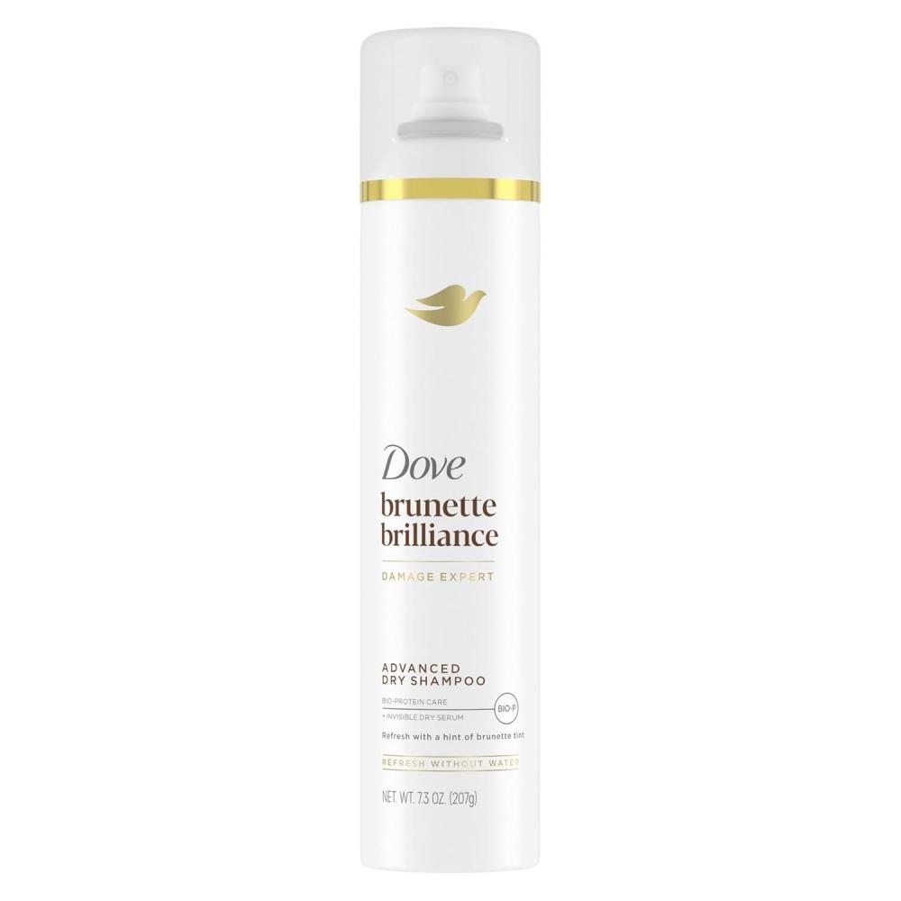 imageDove Advanced Dry Shampoo Brunette Brillance Refresh amp Revive Hair Without Water Refresh Hair with a Hint of Brunette Tint 73 oz