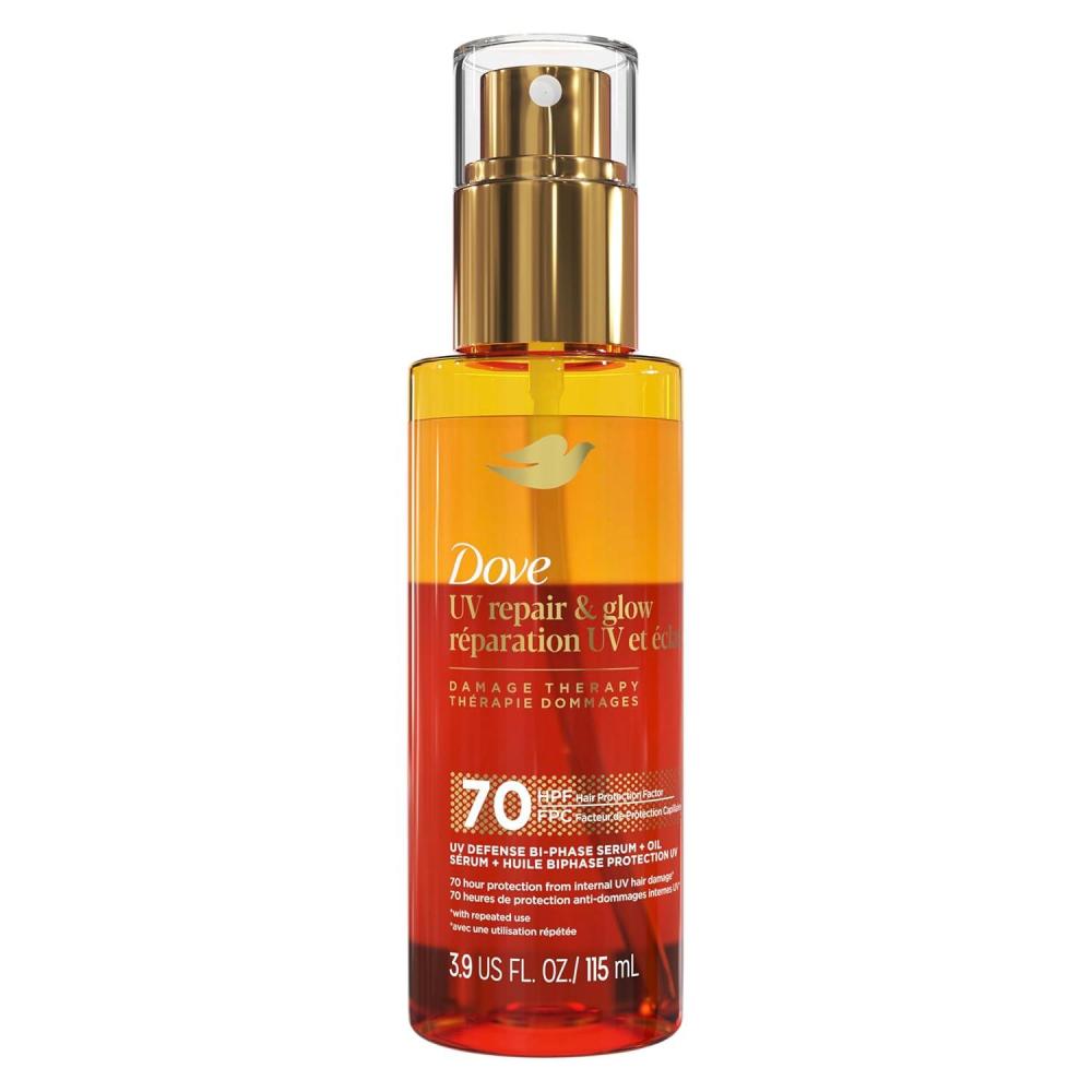 imageDove Damage Therapy Defense BiPhase Serum Oil 1 ct UV Repair amp Glow for 70 Hour Hair Protection with Ferulic Serum 39 fl oz