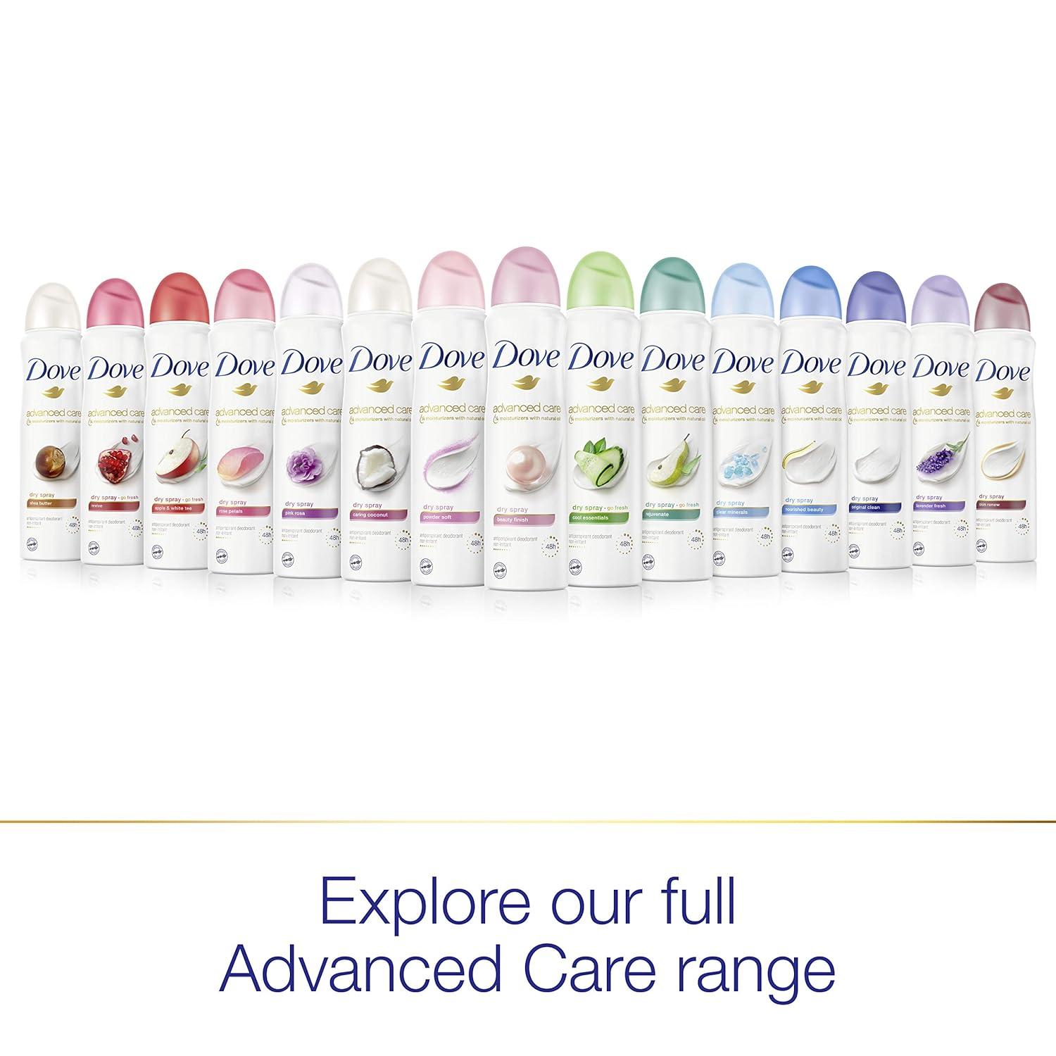imageDove Advanced Care Antiperspirant Deodorant Spray Powder Soft 3 Count to help skin barrier repair after shaving 72 hour antiperspirant deodorant for soft underarms with boosted ceramide levels 38 oz38 Ounce Pack of 1