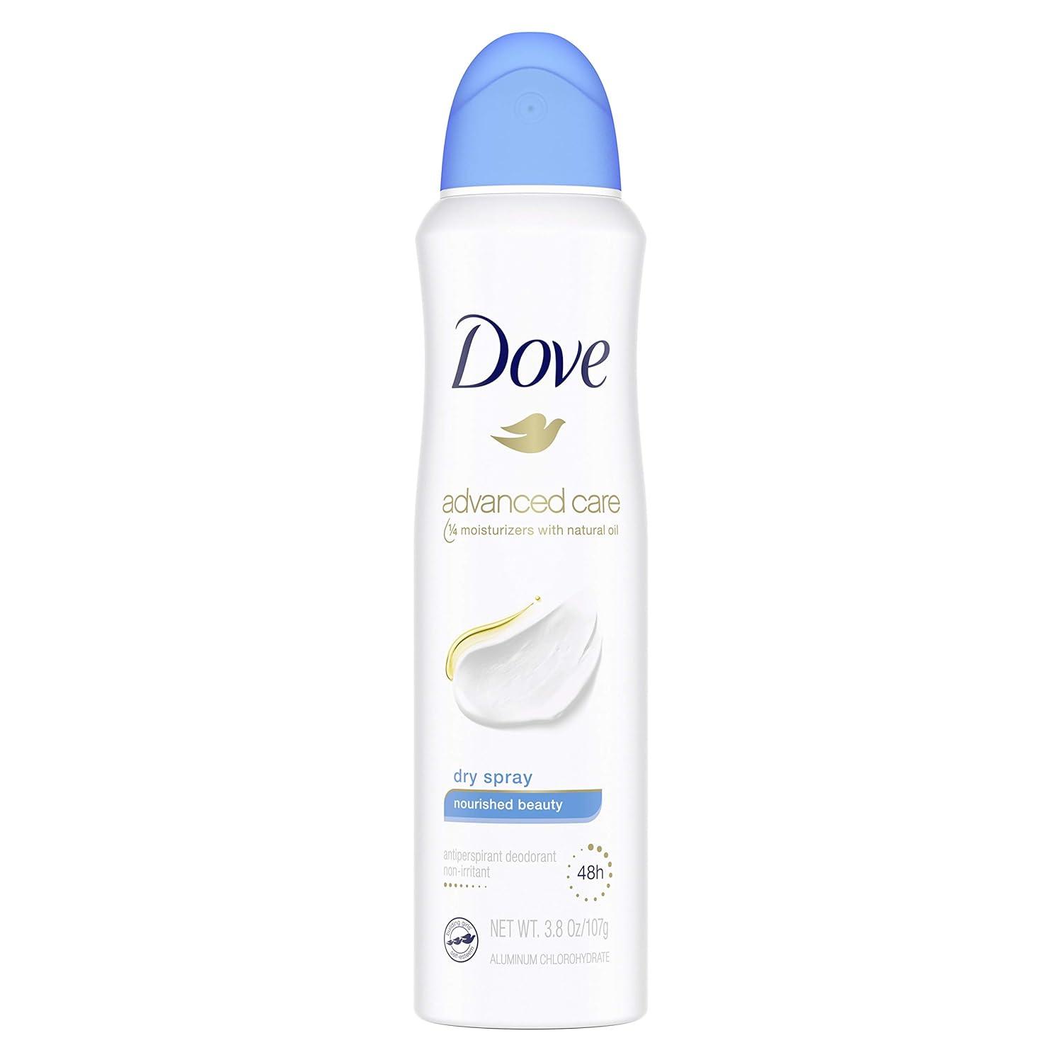 imageDove Advanced Care Antiperspirant Deodorant Spray Powder Soft 3 Count to help skin barrier repair after shaving 72 hour antiperspirant deodorant for soft underarms with boosted ceramide levels 38 oz38 Ounce Pack of 1