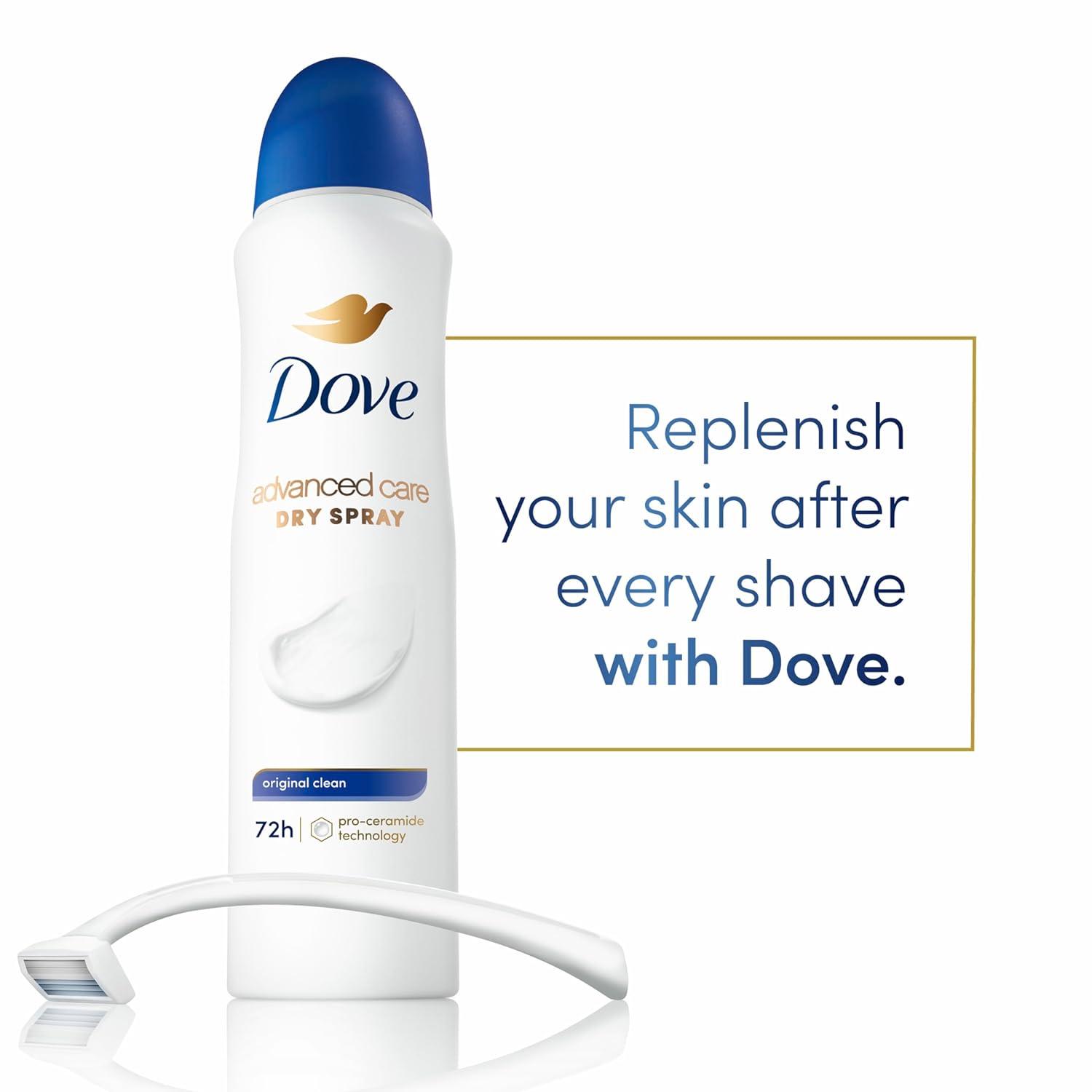 imageDove Advanced Care Antiperspirant Deodorant Spray Powder Soft 3 Count to help skin barrier repair after shaving 72 hour antiperspirant deodorant for soft underarms with boosted ceramide levels 38 oz38 Ounce Pack of 1