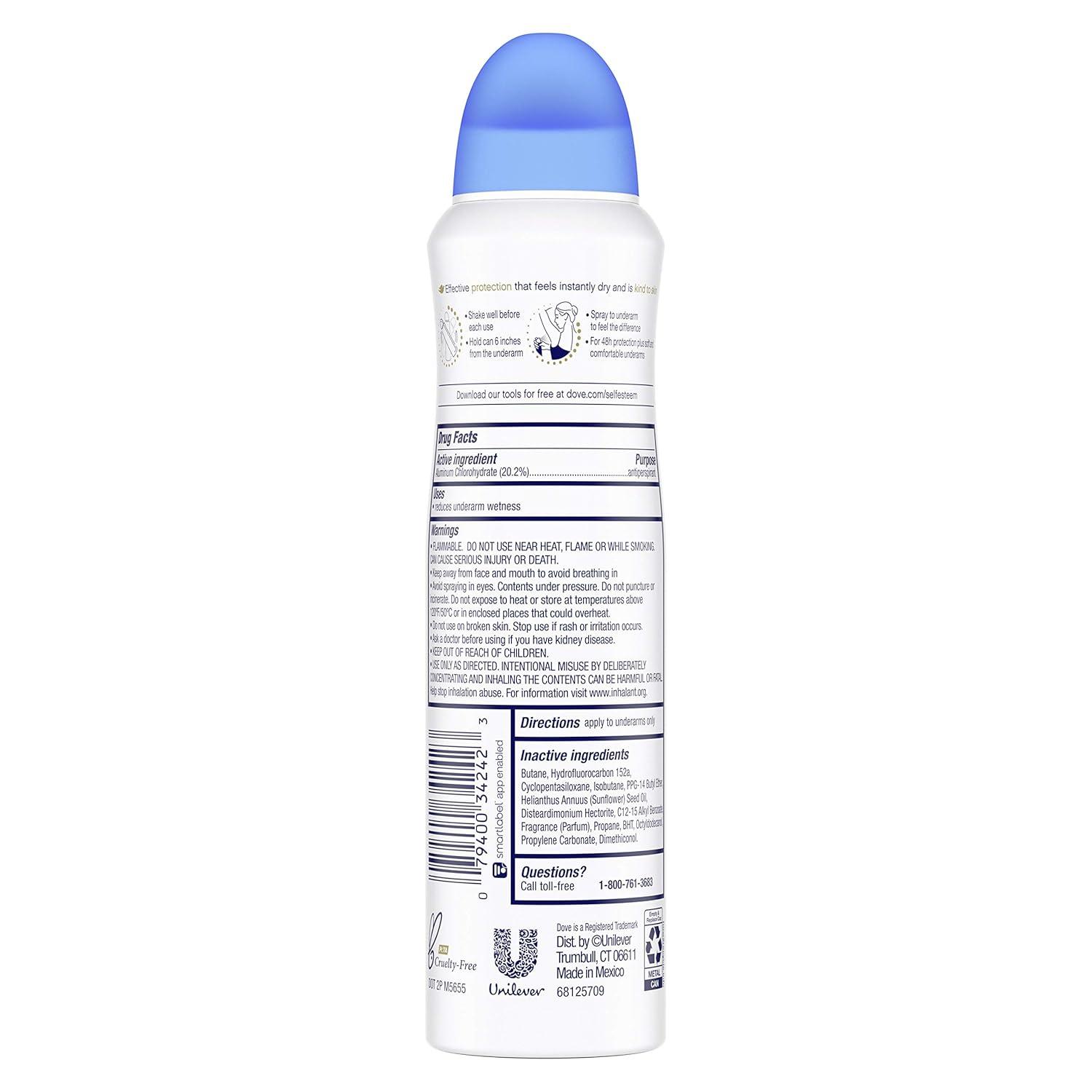 imageDove Advanced Care Antiperspirant Deodorant Spray Powder Soft 3 Count to help skin barrier repair after shaving 72 hour antiperspirant deodorant for soft underarms with boosted ceramide levels 38 oz38 Ounce Pack of 1