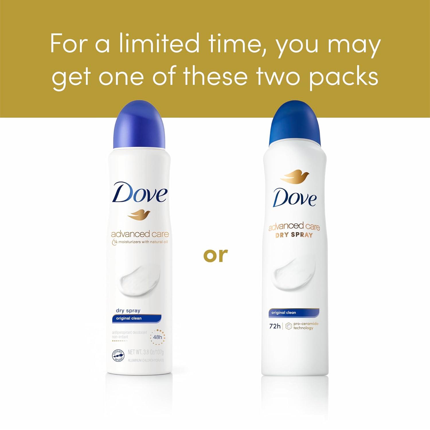 imageDove Advanced Care Antiperspirant Deodorant Spray Powder Soft 3 Count to help skin barrier repair after shaving 72 hour antiperspirant deodorant for soft underarms with boosted ceramide levels 38 oz38 Ounce Pack of 1