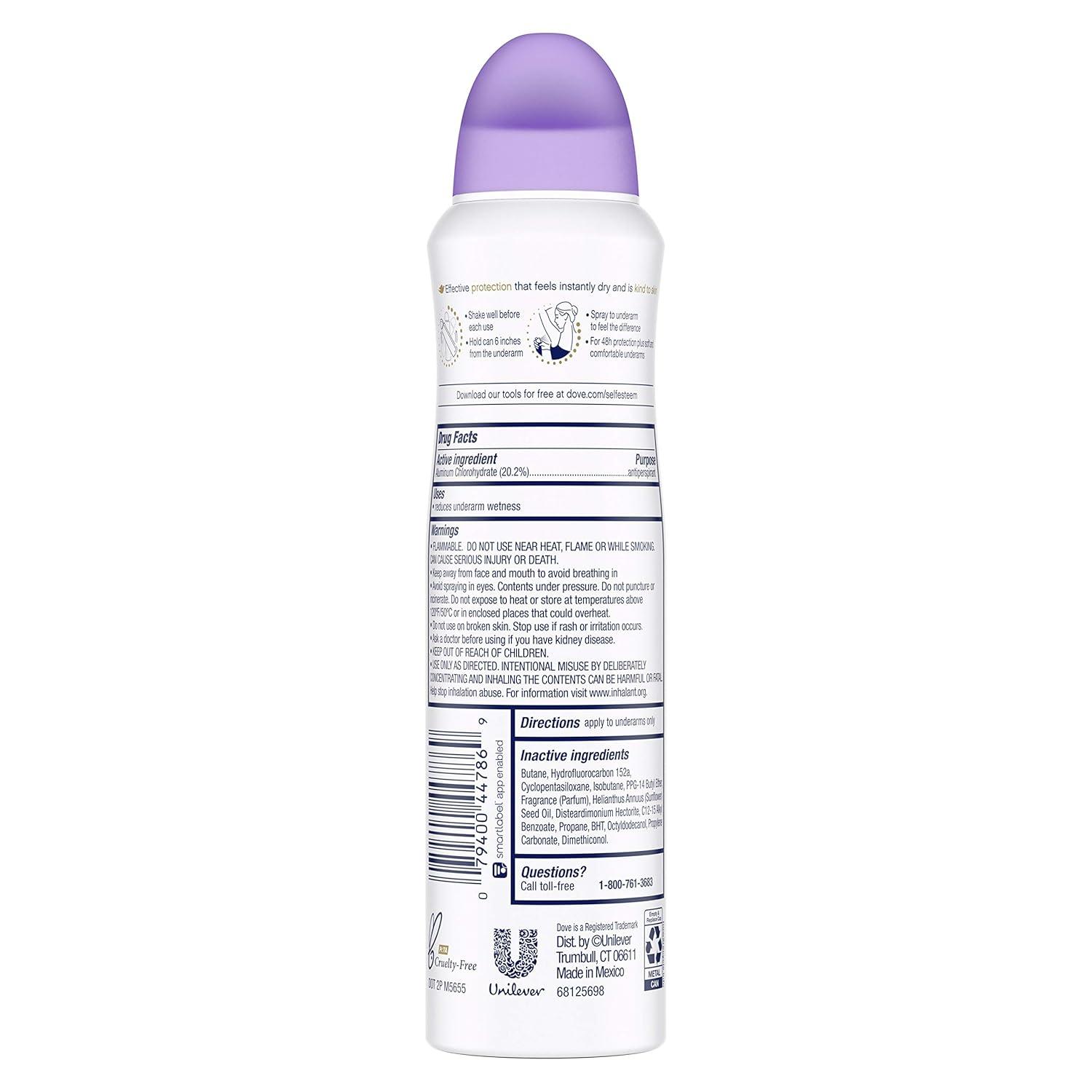imageDove Advanced Care Antiperspirant Deodorant Spray Powder Soft 3 Count to help skin barrier repair after shaving 72 hour antiperspirant deodorant for soft underarms with boosted ceramide levels 38 oz38 Ounce Pack of 3