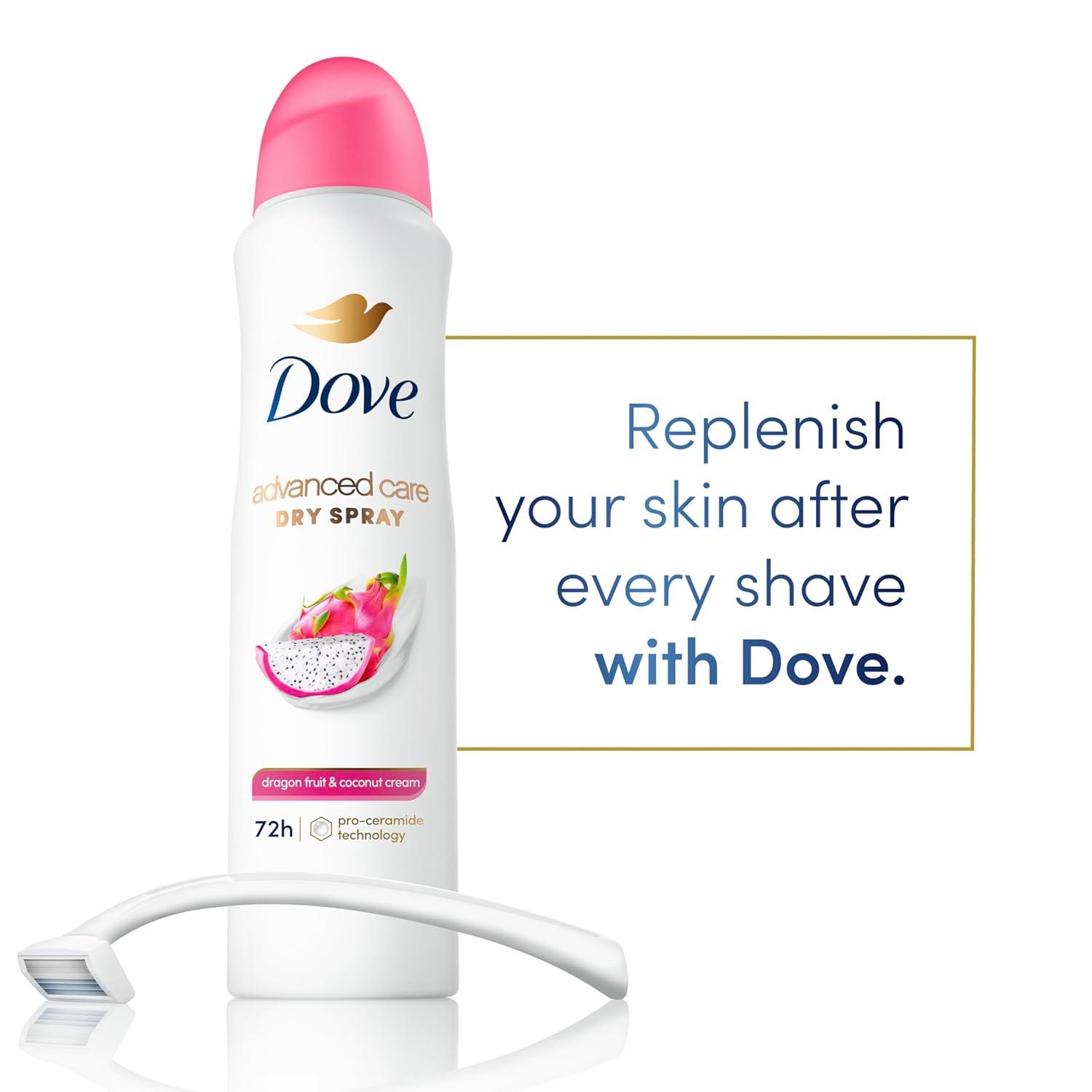 imageDove Advanced Care Antiperspirant Deodorant Spray for Women 3 Pack Dragon Fruit amp Coconut Cream 72 hour sweat and odor protection 38oz