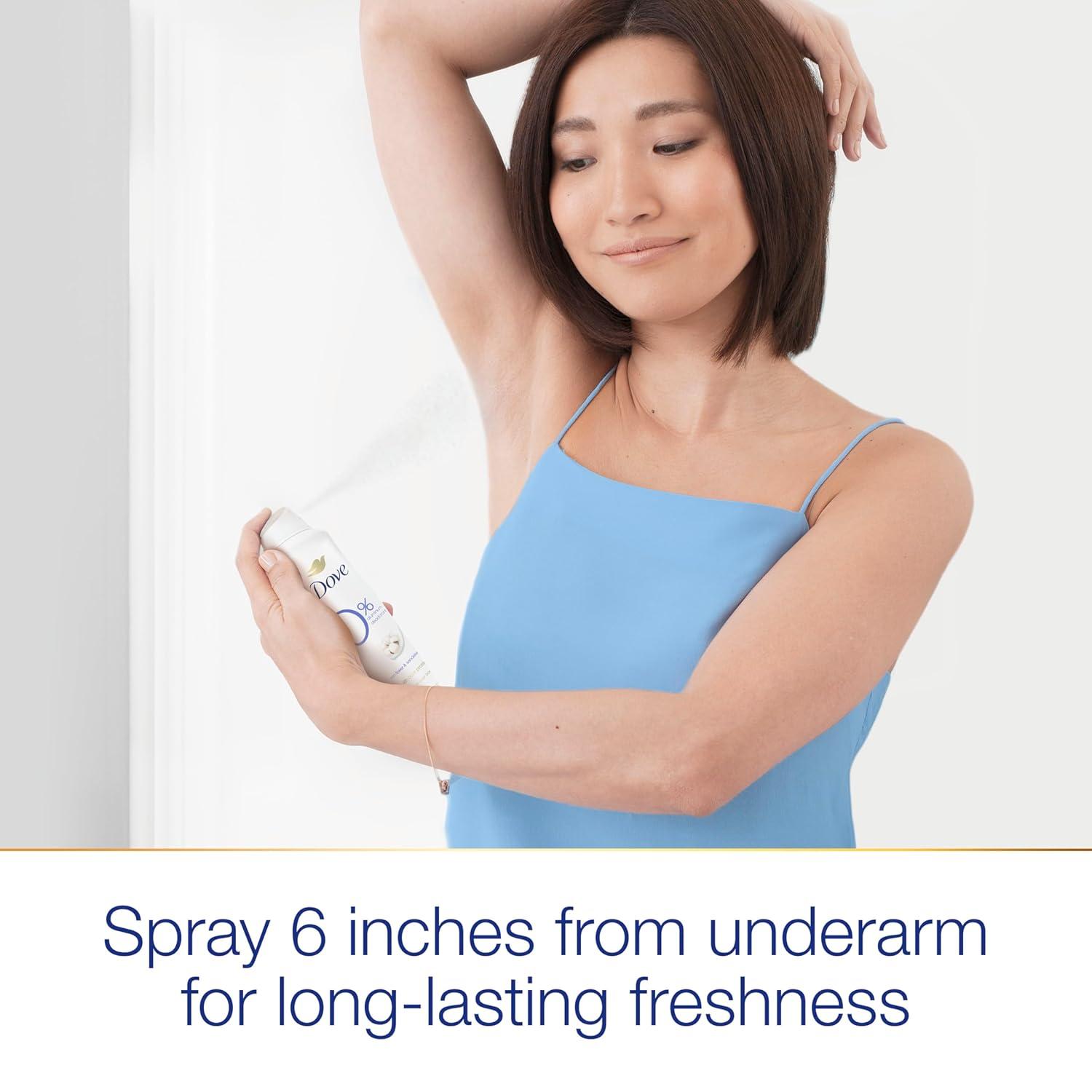 imageDove Aluminum Free Deodorant Spray for Women 3 Count Cucumber amp Green Tea 72 hour odor protection 4 ozCotton Flower and Sandalwood