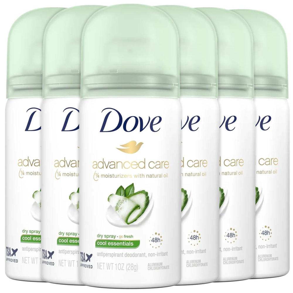 imageDove Advanced Care Dry Spray Antiperspirant Deodorant for Women Revive for 48 Hour Protection And Soft And Comfortable Underarms 38 oz1 Ounce Pack of 6