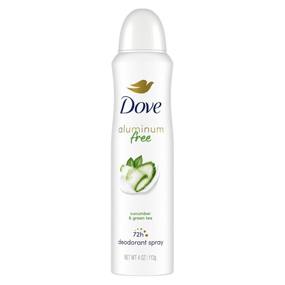 imageDove Aluminum Free Deodorant Spray for Women 3 Count Cucumber amp Green Tea 72 hour odor protection 4 ozCucumber