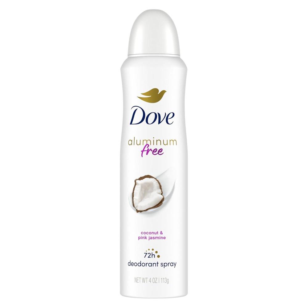 imageDove Aluminum Free Deodorant Spray for Women 3 Count Cucumber amp Green Tea 72 hour odor protection 4 ozJasmine