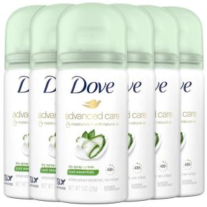 Dove Advanced Care Dry Spray Antiperspirant Deodorant for Women, Revive for 48 Hour Protection And Soft And Comfortable Underarms, 3.8 oz(1 Ounce (Pack of 6))