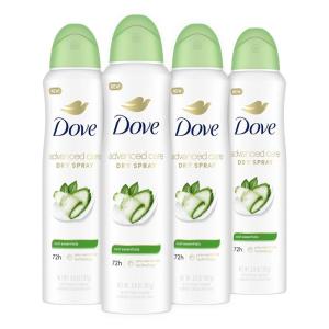 Dove Advanced Care Dry Spray Antiperspirant Deodorant for Women, Revive for 48 Hour Protection And Soft And Comfortable Underarms, 3.8 oz(15.2 Ounce (Pack of 1))