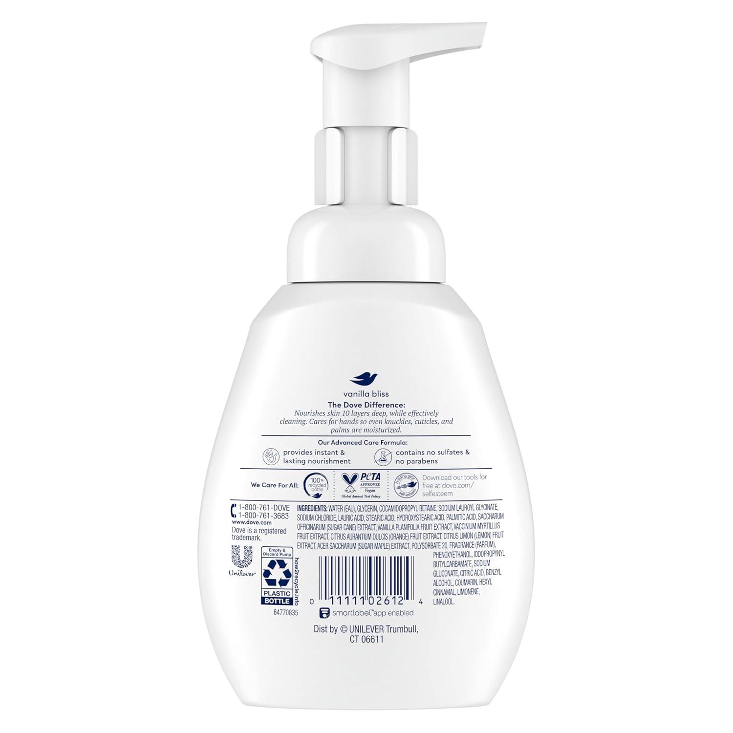 imageDove Advanced Care Hand Wash Deep Moisture 4 Count for Soft Smooth Skin More Moisturizers than the Leading Ordinary Hand Soap 12 oz101 Fl Oz Pack of 1