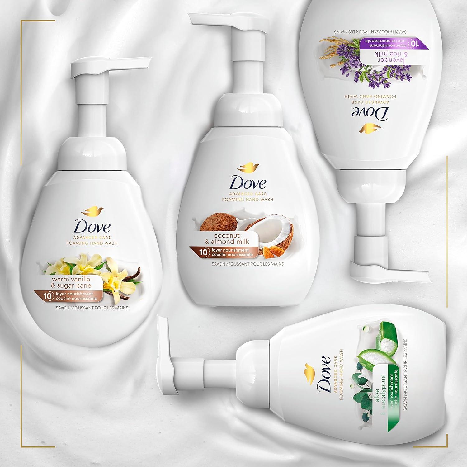 imageDove Advanced Care Hand Wash Deep Moisture 4 Count for Soft Smooth Skin More Moisturizers than the Leading Ordinary Hand Soap 12 oz101 Fl Oz Pack of 4