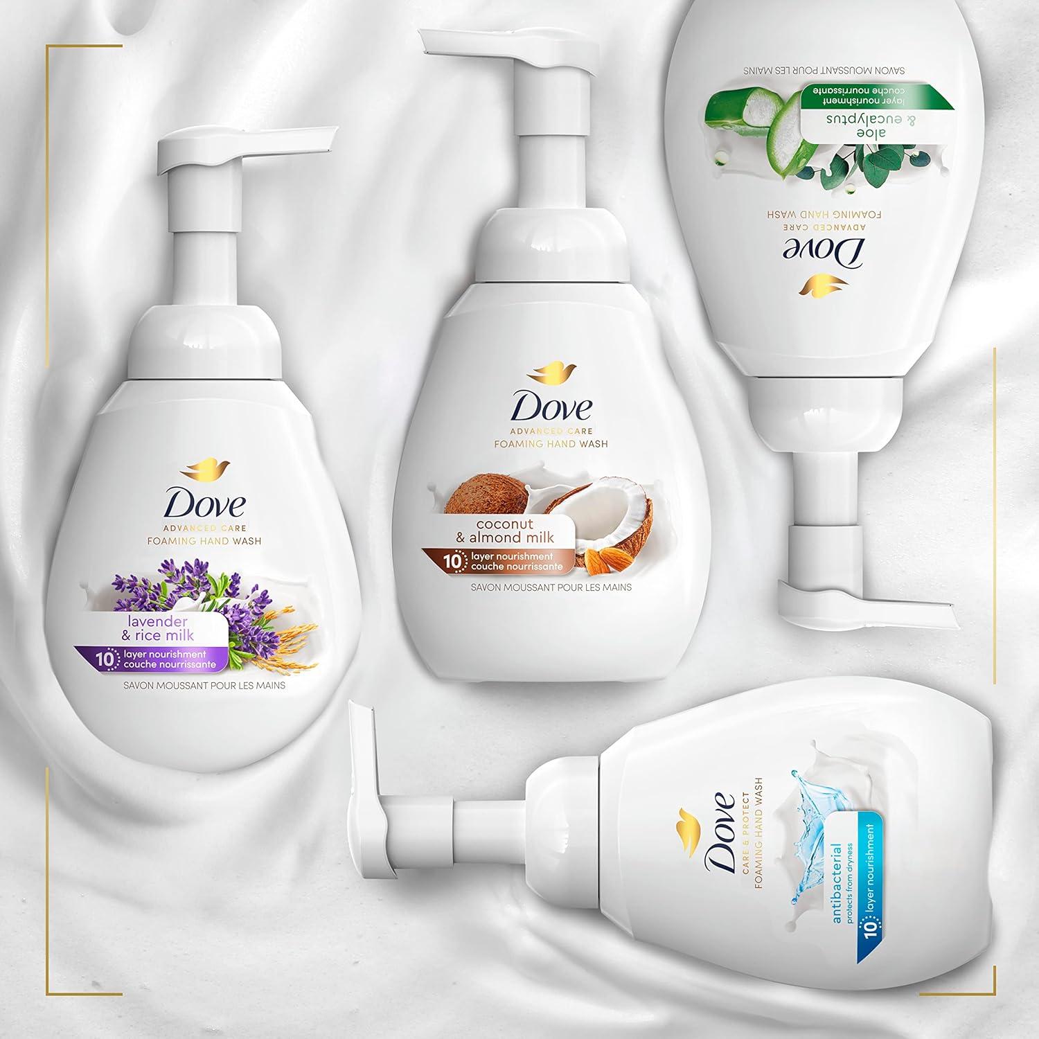 imageDove Advanced Care Hand Wash Deep Moisture 4 Count for Soft Smooth Skin More Moisturizers than the Leading Ordinary Hand Soap 12 oz101 Fl Oz Pack of 4