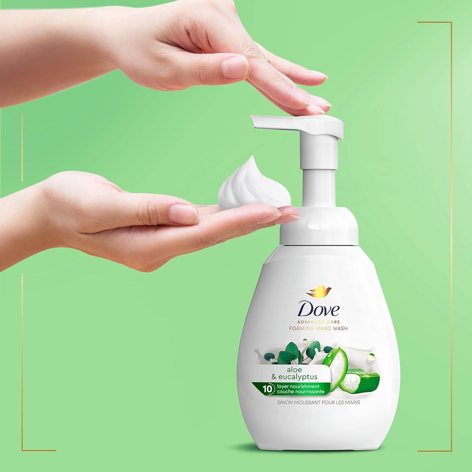 imageDove Advanced Care Hand Wash Deep Moisture 4 Count for Soft Smooth Skin More Moisturizers than the Leading Ordinary Hand Soap 12 oz101 Fl Oz Pack of 8