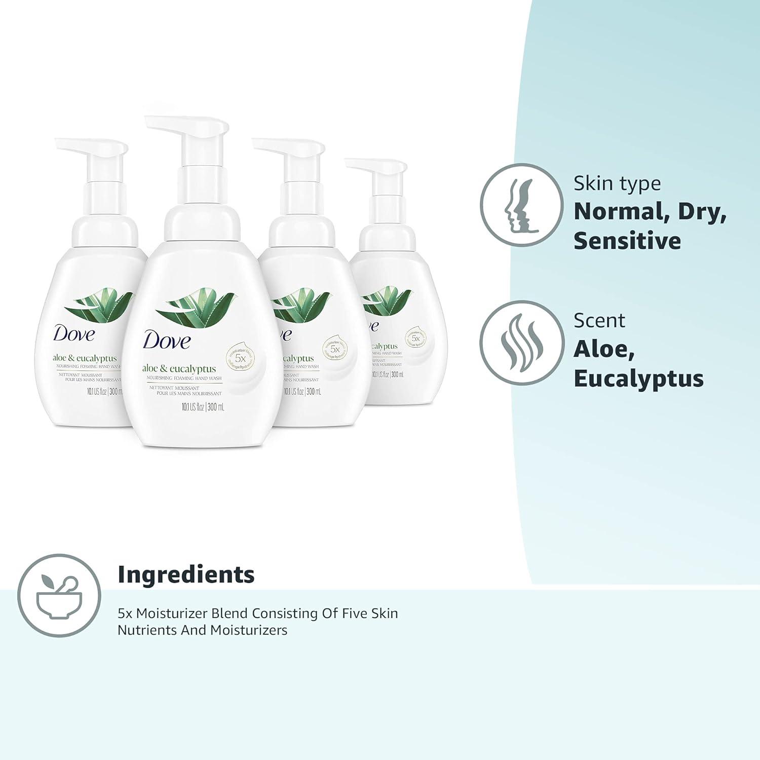 imageDove Advanced Care Hand Wash Deep Moisture 4 Count for Soft Smooth Skin More Moisturizers than the Leading Ordinary Hand Soap 12 oz101 Fl Oz Pack of 8