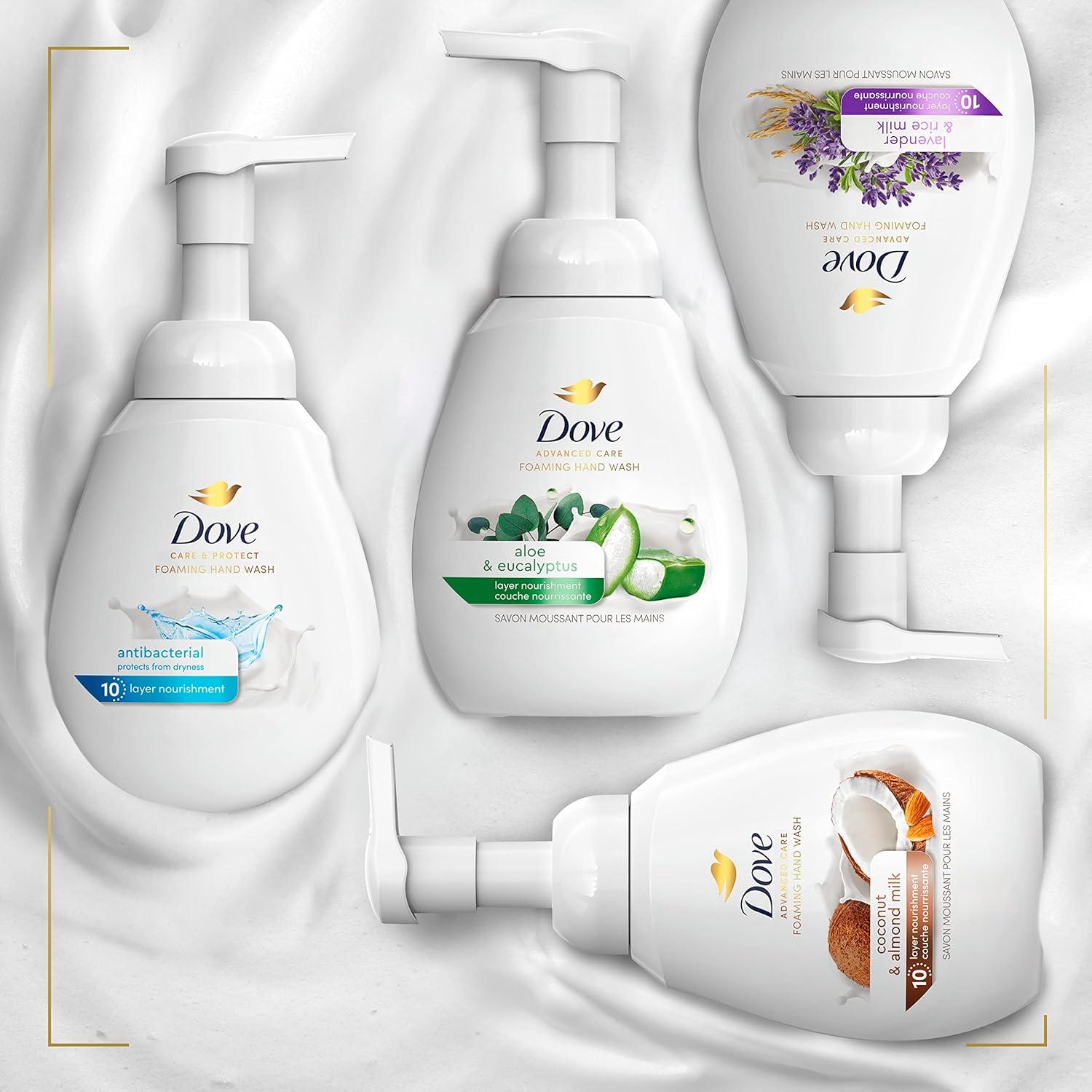 imageDove Advanced Care Hand Wash Deep Moisture 4 Count for Soft Smooth Skin More Moisturizers than the Leading Ordinary Hand Soap 12 oz101 Fl Oz Pack of 8