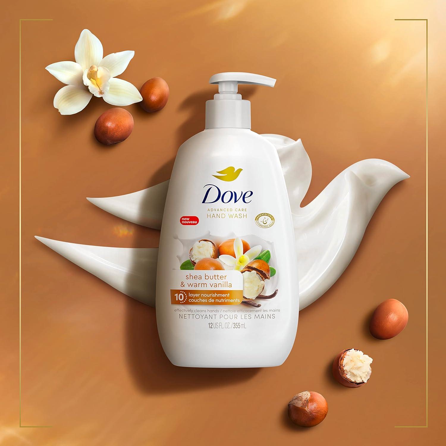 imageDove Advanced Care Hand Wash Deep Moisture 4 Count for Soft Smooth Skin More Moisturizers than the Leading Ordinary Hand Soap 12 oz12 Fl Oz Pack of 4