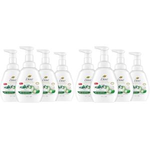 Dove Advanced Care Hand Wash Deep Moisture 4 Count for Soft, Smooth Skin, More Moisturizers than the Leading Ordinary Hand Soap, 12 oz(10.1 Fl Oz (Pack of 8))