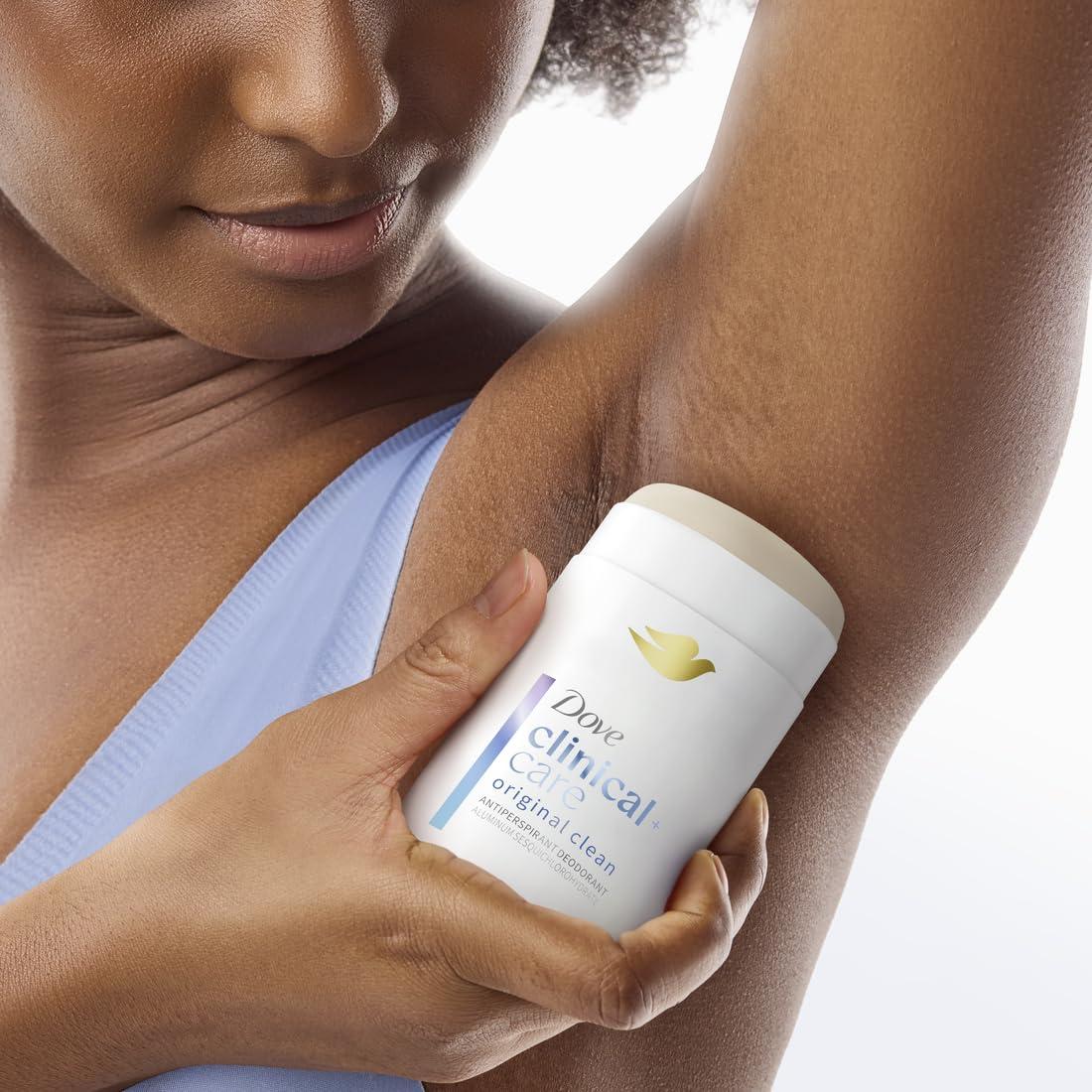 imageDove Clinical Care Antiperspirant Deodorant Invisible Solid Stick for Women Cool Essentials with Nourishing Serum 26 oz