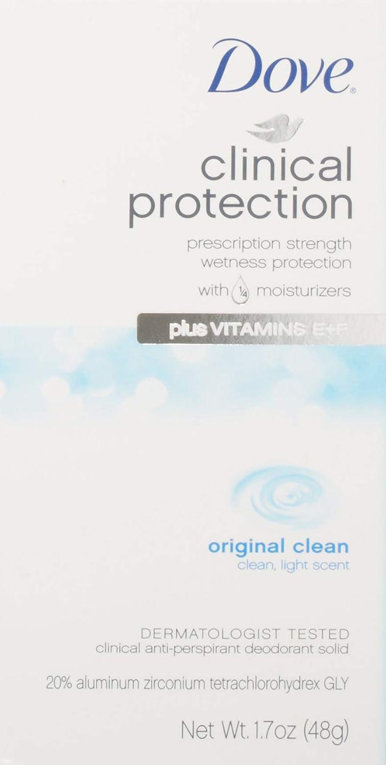 imageDove Clinical Protection Antiperspirant Deodorant Original Clean 17 Ounce17 Ounce Pack of 2