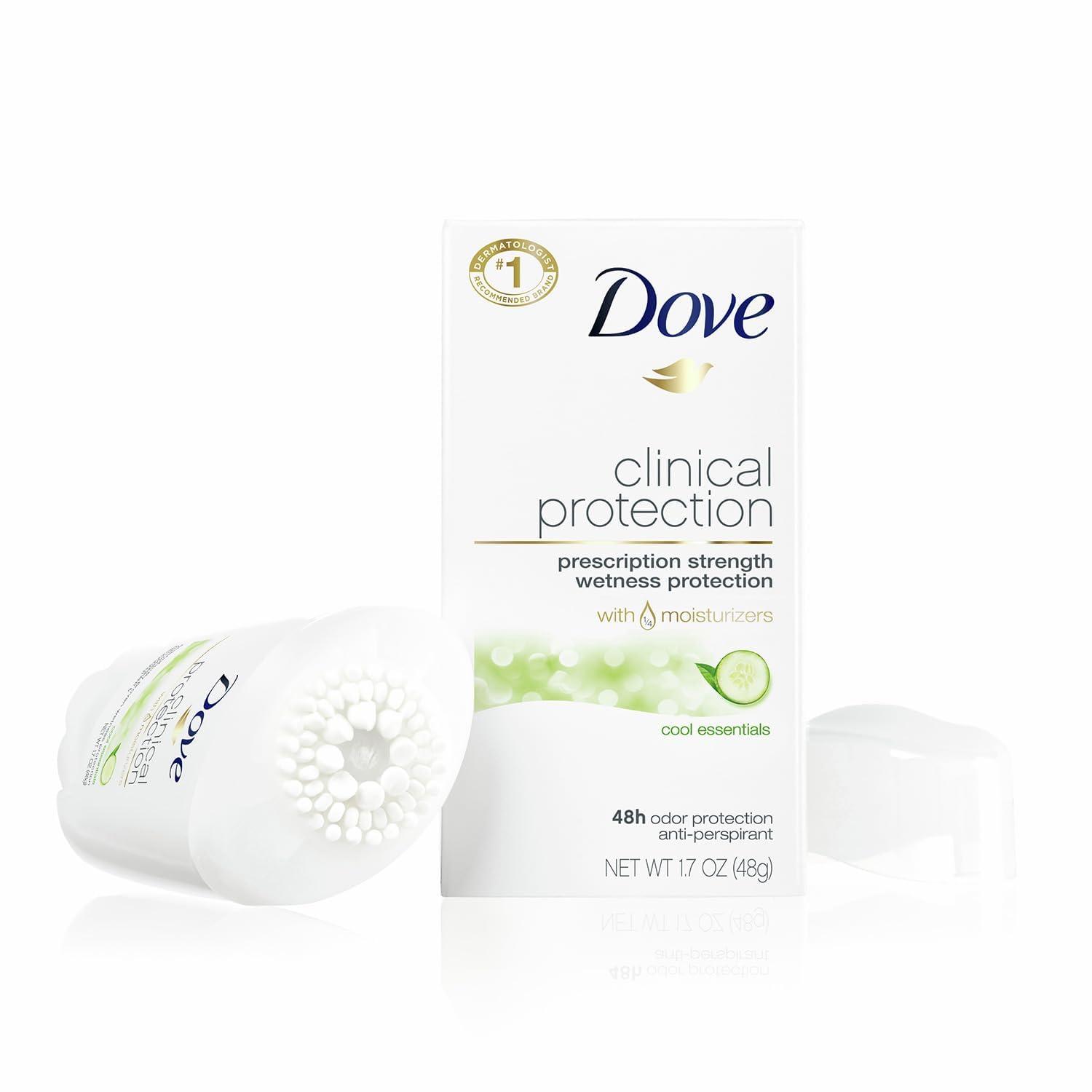 imageDove Clinical Protection Antiperspirant Deodorant Original Clean 17 Ounce17 Ounce Pack of 2