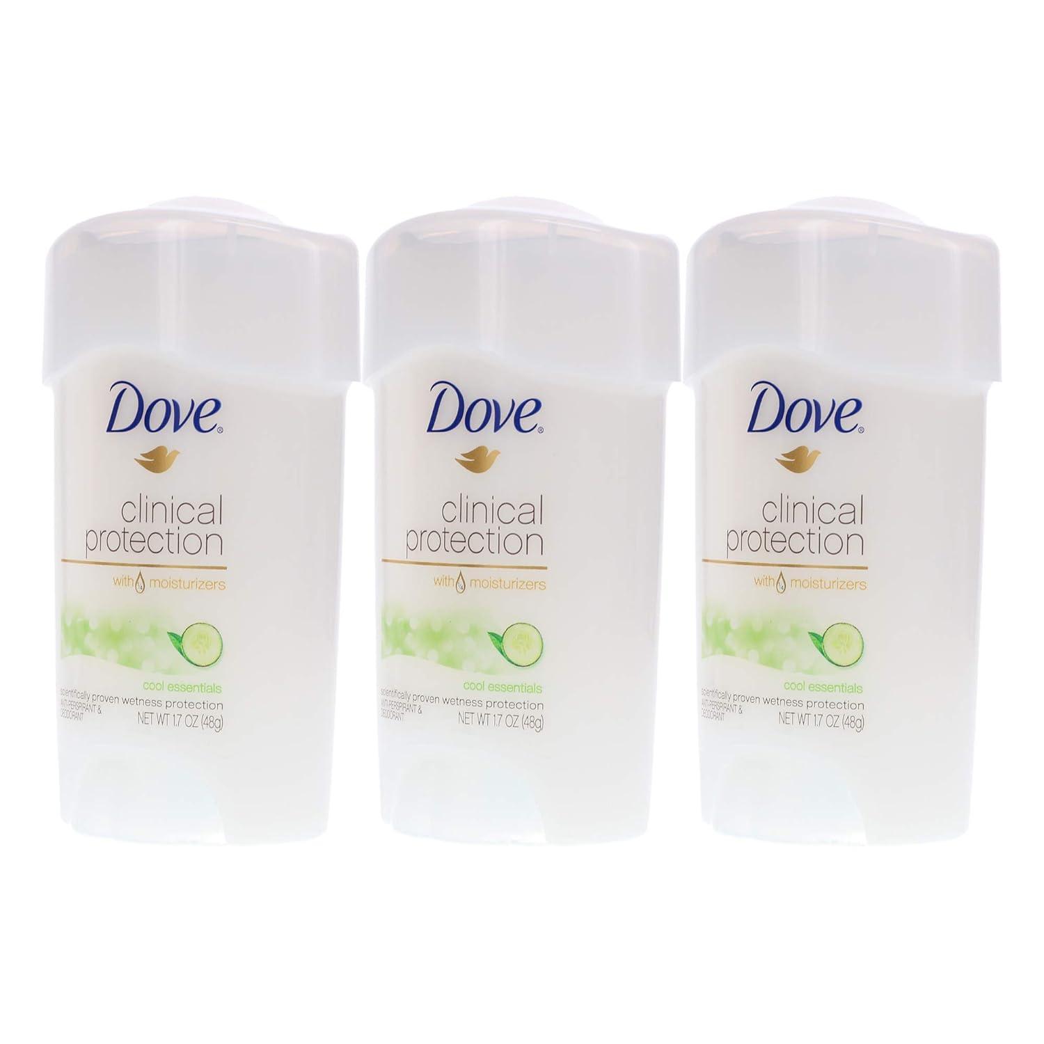 imageDove Clinical Protection Antiperspirant Deodorant Original Clean 17 Ounce17 Ounce Pack of 3