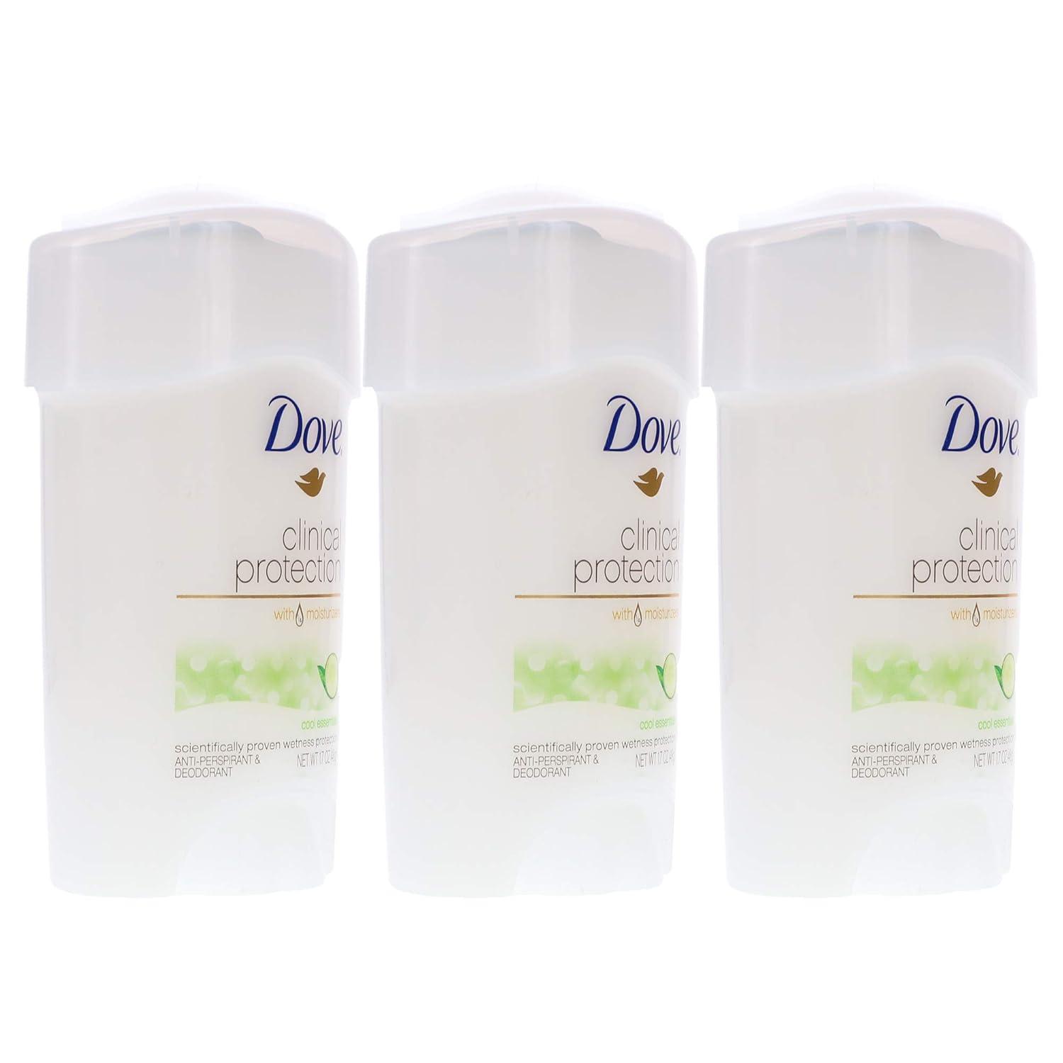 imageDove Clinical Protection Antiperspirant Deodorant Original Clean 17 Ounce17 Ounce Pack of 3
