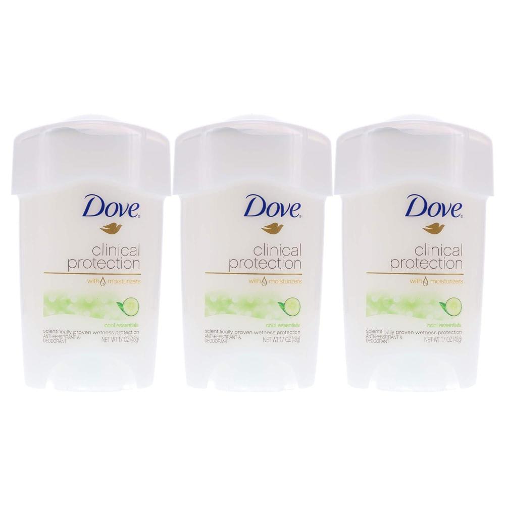 imageDove Clinical Protection Antiperspirant Deodorant Original Clean 17 Ounce17 Ounce Pack of 3