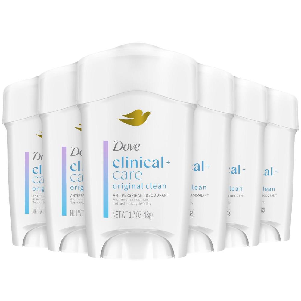 imageDove Clinical Protection Antiperspirant Deodorant Original Clean 17 Ounce17 Ounce Pack of 6