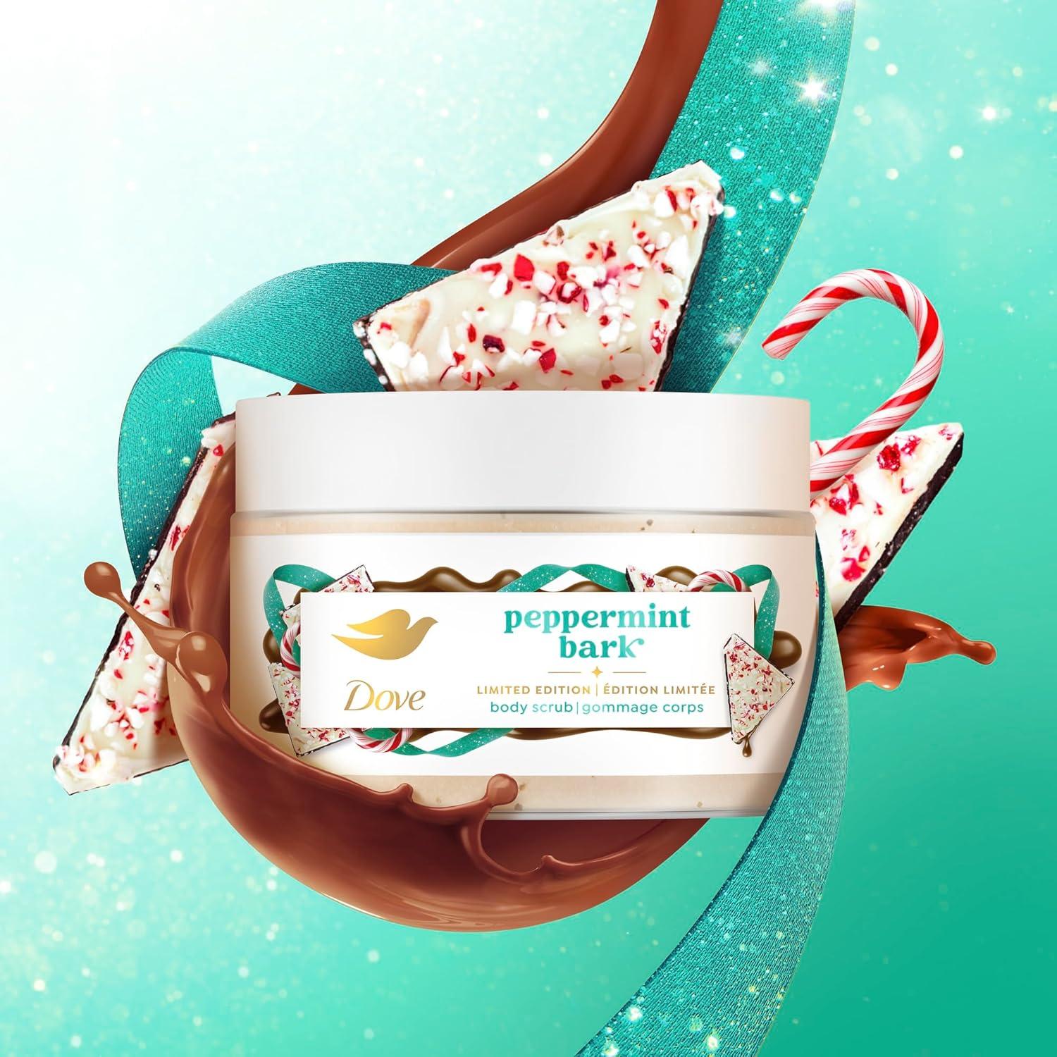 imageDove Limited Edition Holiday Treats Exfoliating Mini Body Scrub 4 Pack for Deep Nourishment 35oz each