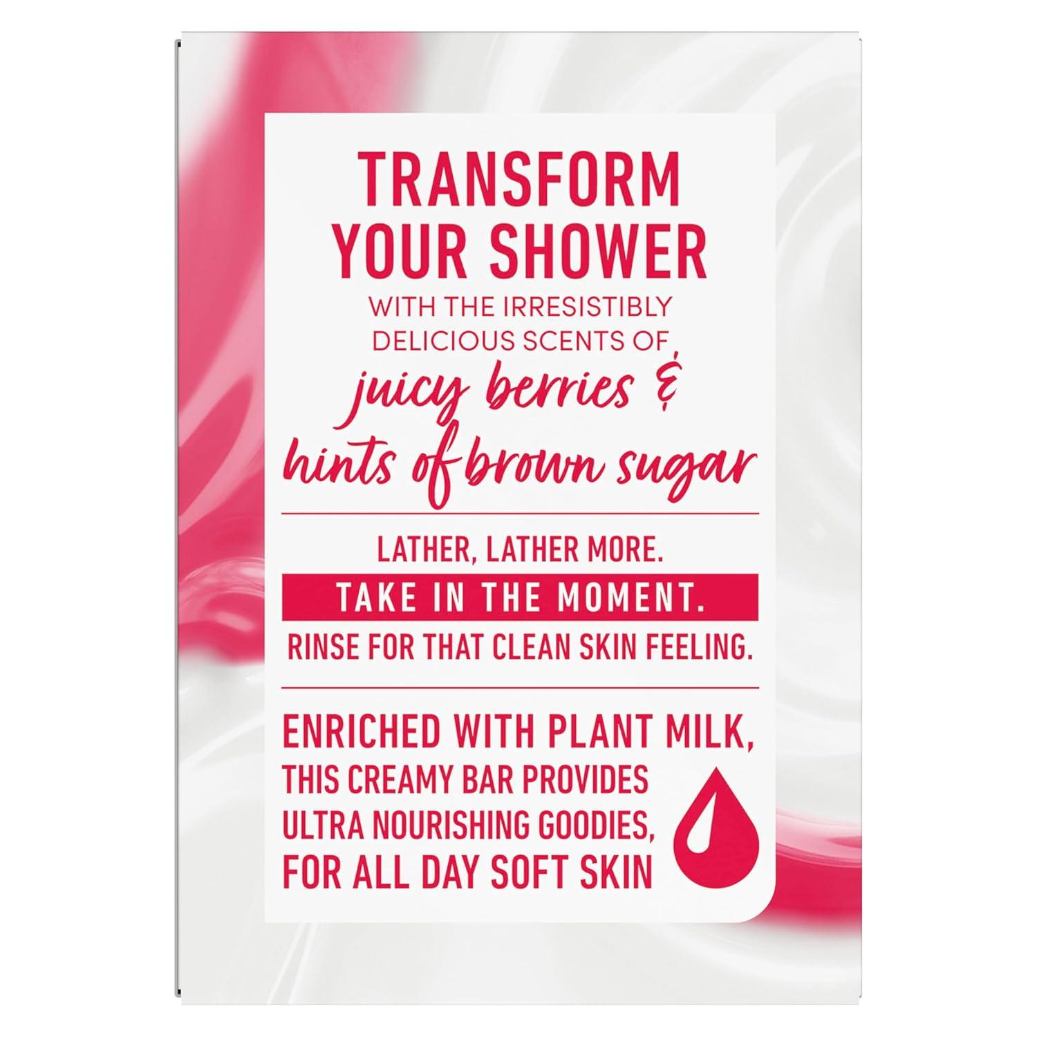 imageDove Plant Milk Cleansing Bar Soap Oat Milk amp Berry Brulee Moisture Marvel 4 Count for Moisturized Skin Gentle Cleanser No Sulfate Cleansers or Parabens 98 Biodegradable Formula 5 ozOatmilk Berry Brulee