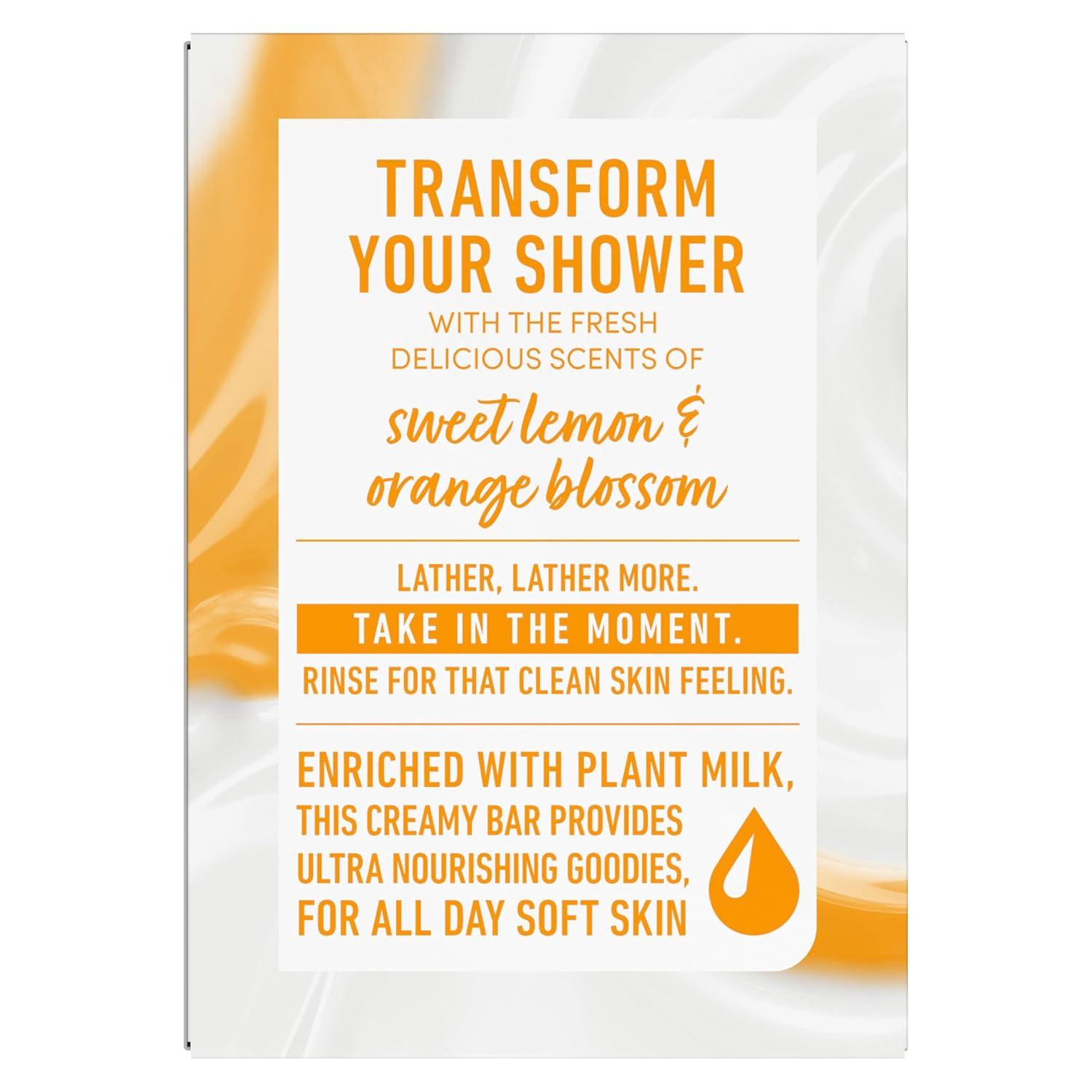 imageDove Plant Milk Cleansing Bar Soap Turmeric Milk amp Lemon Drop Glow Booster 4 Count for Moisturized Skin Gentle Cleanser No Sulfate Cleansers or Parabens 98 Biodegradable Formula 5 oz5 Ounce Pack of 8