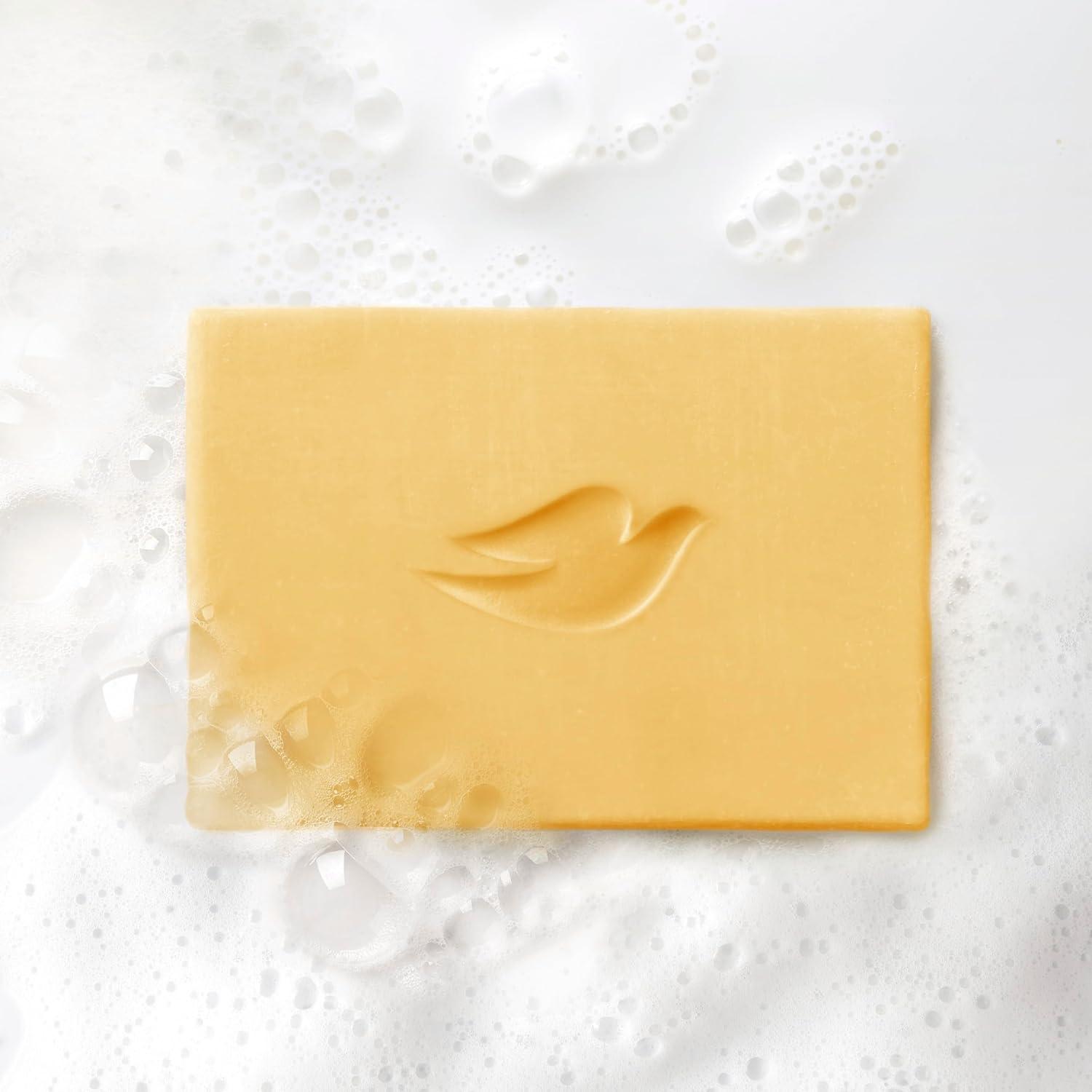 imageDove Plant Milk Cleansing Bar Soap Turmeric Milk amp Lemon Drop Glow Booster 4 Count for Moisturized Skin Gentle Cleanser No Sulfate Cleansers or Parabens 98 Biodegradable Formula 5 oz5 Ounce Pack of 4