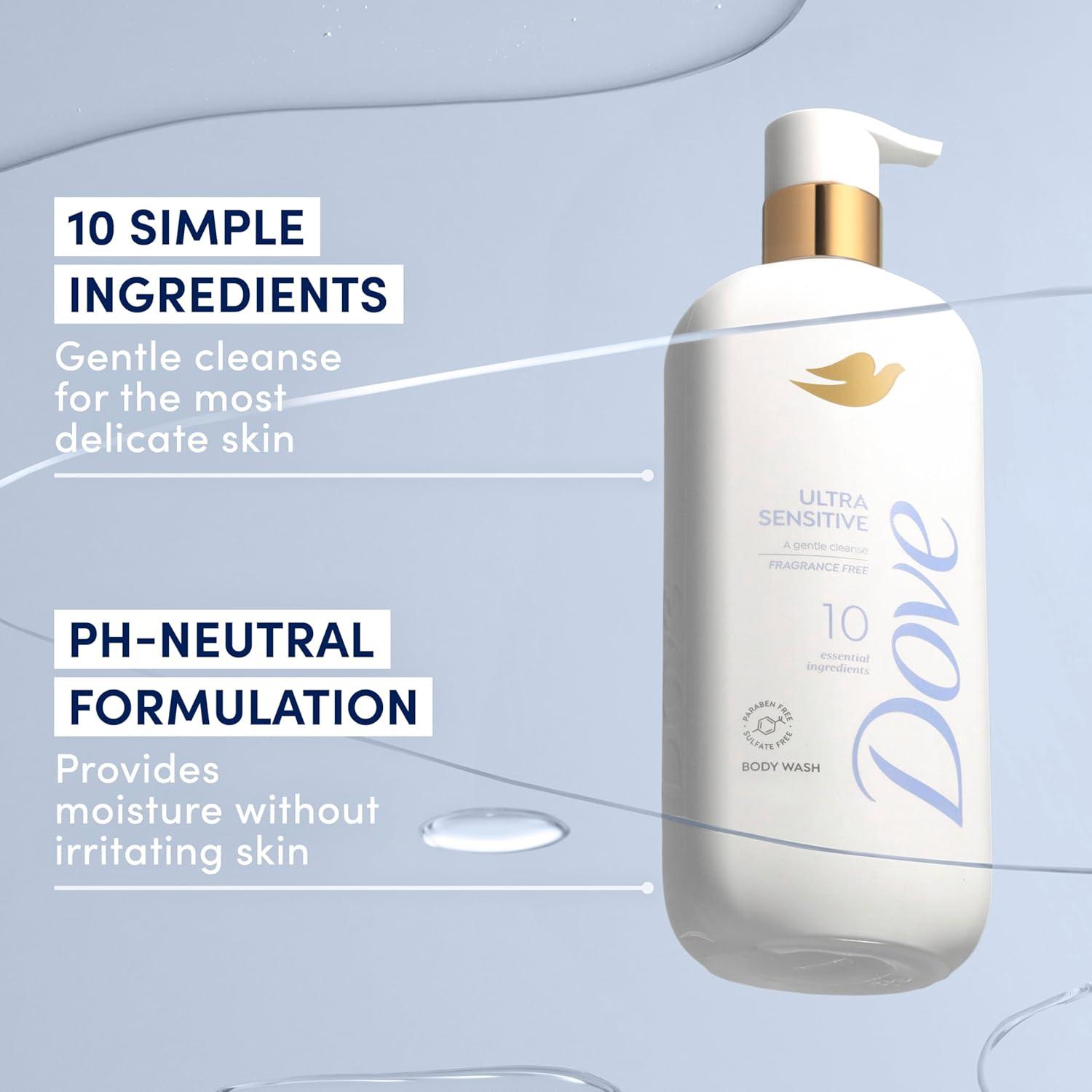 imageDove Serum Body Wash Ultra Gentle hydrating cleanse with only 10 essential ingredients 185 Fl Oz185 Fl Oz Pack of 1