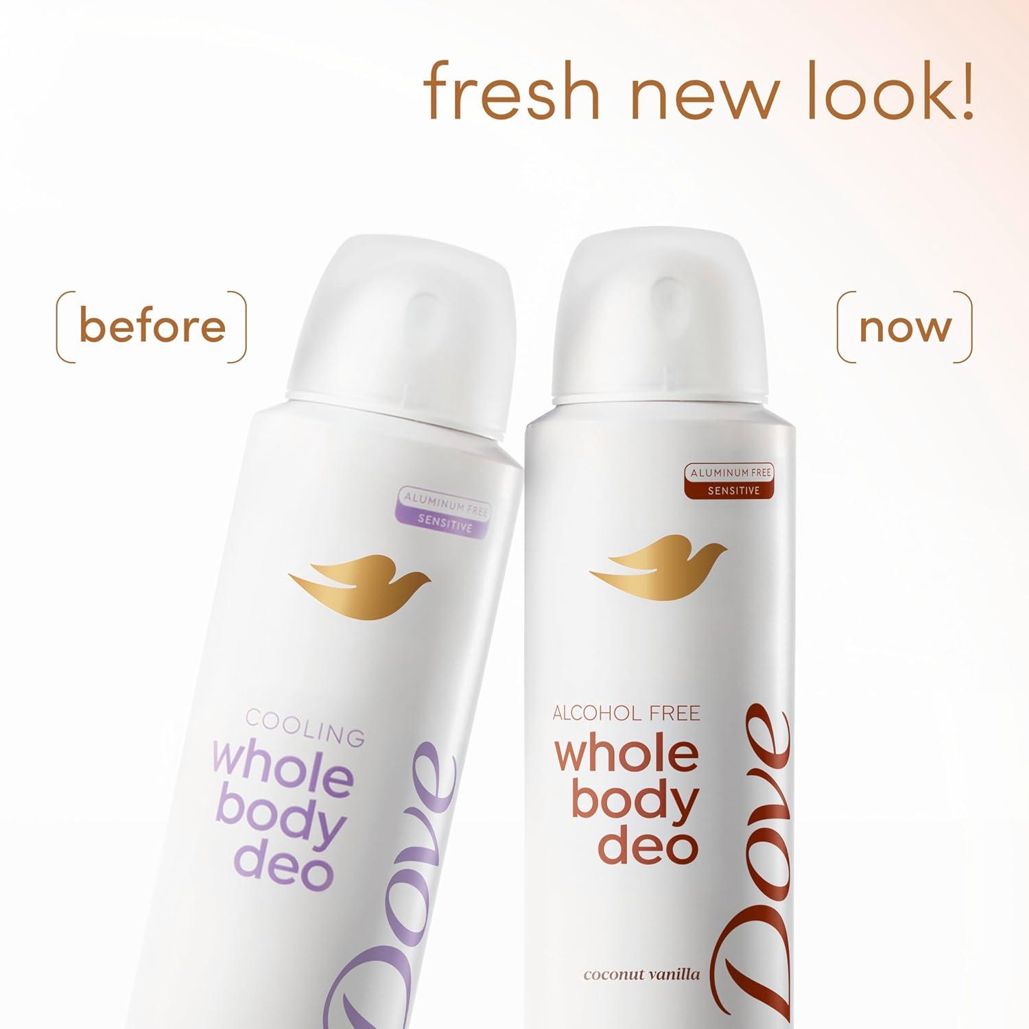 imageDove Whole Body Deo Alcohol Free Deodorant Spray for Women Coconut Vanilla 4 oz